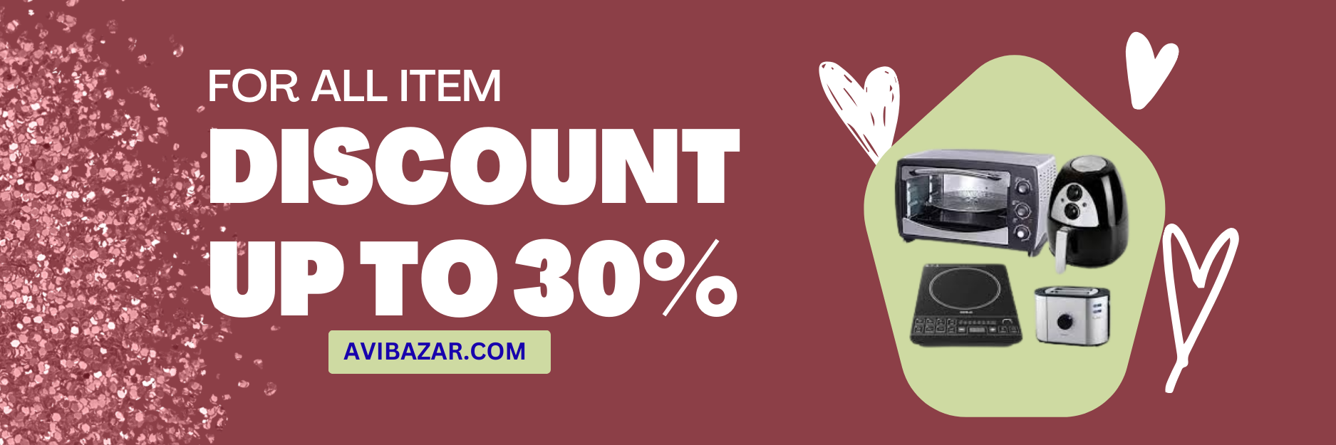 Pink and Red Photography Discount Sale Email Header